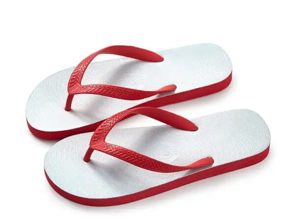 2 Vogel teenslippers rood
