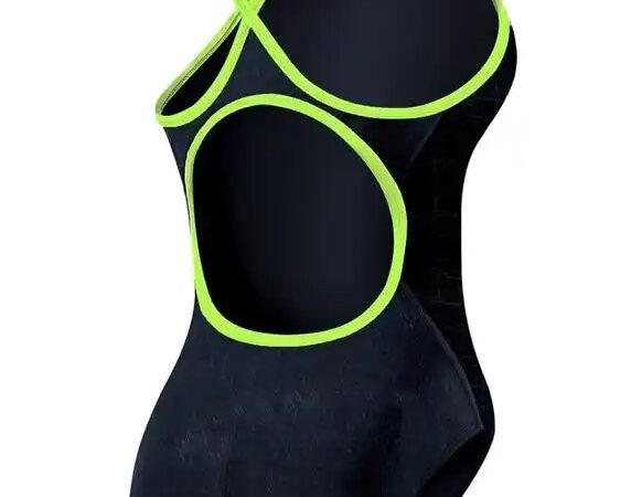 Groene streep Vogel Badpak Geel Stijl en Comfort